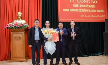 Bổ nhiệm Chi cục trưởng Chi cục Quản lý thị trường Thanh Hoá