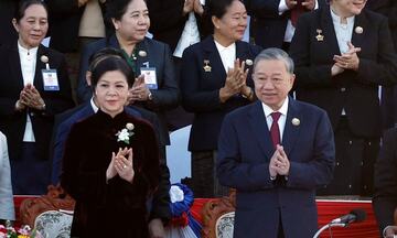 Tổng Bí thư Tô Lâm và Phu nhân dự Lễ kỷ niệm 50 năm Quốc khánh Lào 