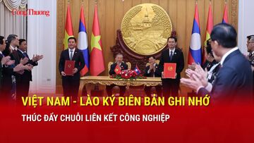 Việt Nam - Lào ký Biên bản ghi nhớ thúc đẩy chuỗi liên kết công nghiệp