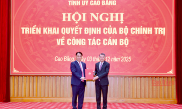 Phó Trưởng Ban Tổ chức Trung ương làm Bí thư Tỉnh ủy Cao Bằng