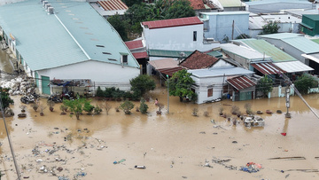 Khánh Hòa tái ngập diện rộng sau mưa lớn