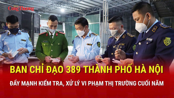 Ban Chỉ đạo 389 TP. Hà Nội kiểm tra, xử lý vi phạm thị trường cuối năm