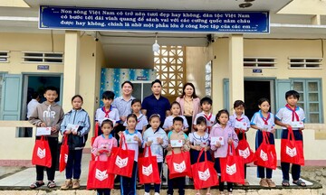 500 phần quà đến với học sinh vùng bão lũ Gia Lai