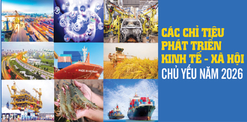 Các chỉ tiêu phát triển kinh tế - xã hội chủ yếu năm 2026