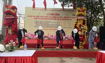 Hà Nội: Khởi công tuyến đường nối Nguyễn Hữu Thọ và Hoàng Liệt