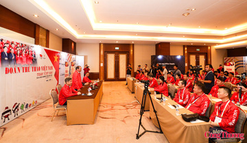 Bộ trưởng Bộ Văn hóa, Thể thao và Du lịch thăm Đoàn Thể thao Việt Nam tại SEA Games 33