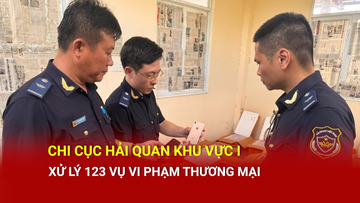 Chi cục Hải quan khu vực I xử lý 123 vụ vi phạm thương mại