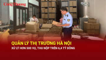 Quản lý thị trường Hà Nội xử lý hơn 500 vụ, thu nộp trên 6,4 tỷ đồng