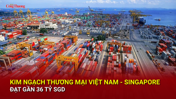 Kim ngạch thương mại Việt Nam - Singapore đạt gần 36 tỷ SGD