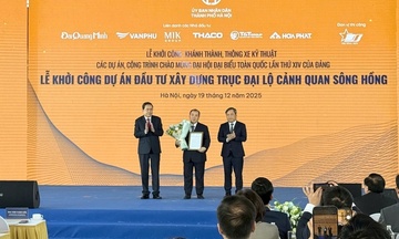 Chủ tịch Quốc hội dự khởi công dự án trục Đại lộ cảnh quan sông Hồng