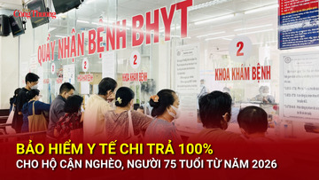 Bảo hiểm y tế chi trả 100% cho hộ cận nghèo, người 75 tuổi từ năm 2026