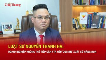 Luật sư Nguyễn Thanh Hà: Doanh nghiệp không thể tiếp cận FTA nếu 'coi nhẹ' xuất xứ hàng hóa