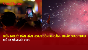 'Biển' người hân hoan đón khoảnh khắc giao thừa, mở ra năm mới 2026