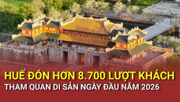 Huế đón hơn 8.700 lượt khách tham quan di sản ngày đầu năm 2026