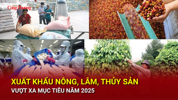 Xuất khẩu nông, lâm, thủy sản vượt xa mục tiêu năm 2025