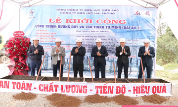 Khởi công đường dây và trạm biến áp 110kV Tứ Minh tại Hải Phòng