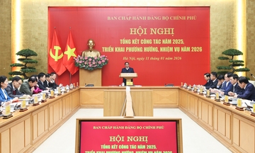 Đảng ủy Chính phủ đặt mục tiêu tăng trưởng GDP năm 2026 từ 10% trở lên