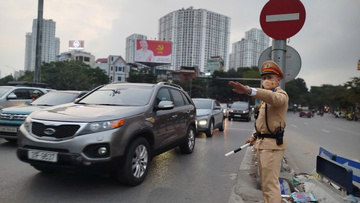 Phân luồng giao thông tạm thời phục vụ Đại hội XIV của Đảng