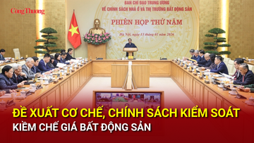 Đề xuất cơ chế, chính sách kiểm soát, kiềm chế giá bất động sản