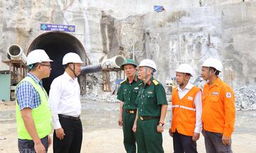 ‘Vượt nắng, thắng mưa’, giữ nhịp thi công Thủy điện tích năng Bác Ái