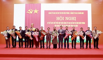 Ký kết quy chế phối hợp xây dựng thế trận biên phòng toàn dân Lai Châu