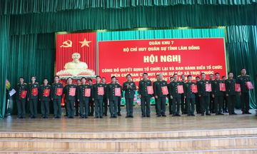 Lâm Đồng tổ chức lại Ban Chỉ huy Quân sự cấp xã