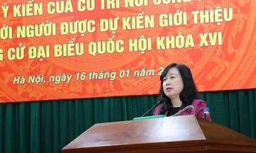 Bộ trưởng Đào Hồng Lan được giới thiệu ứng cử đại biểu Quốc hội khóa XVI