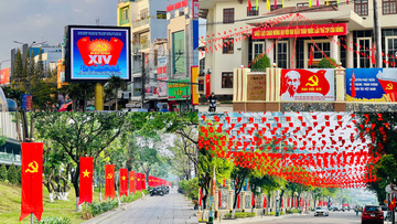 Gia Lai rực sắc cờ hoa chào mừng Đại hội lần thứ XIV của Đảng