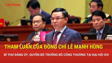 Tham luận của đồng chí Lê Mạnh Hùng, Bí thư Đảng ủy, Quyền Bộ trưởng Bộ Công Thương tại Đại hội XIV của Đảng