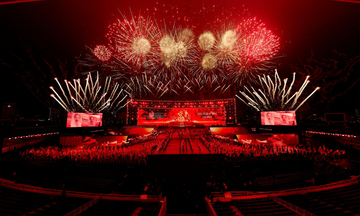 Đại nhạc hội kết hợp pháo hoa mừng thành công Đại hội Đảng lần thứ XIV