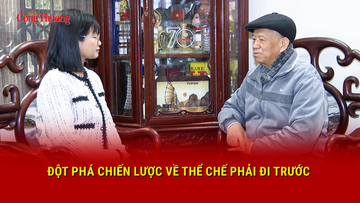 Đột phá chiến lược thể chế phải đi trước