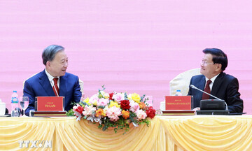 Thông báo kết quả Đại hội XII Đảng Nhân dân Cách mạng Lào