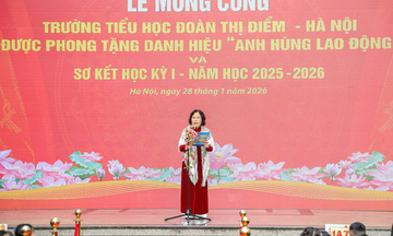 Trường Tiểu học Đoàn Thị Điểm được nhận danh hiệu Anh hùng lao động