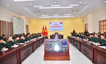 Quân đoàn 34 tổ chức Hội nghị thông báo nhanh kết quả Đại hội XIV của Đảng