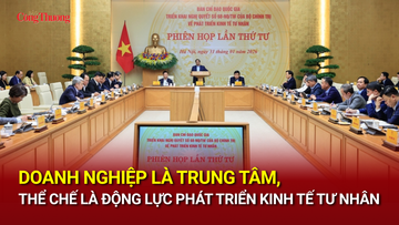 Doanh nghiệp là trung tâm, thể chế là động lực phát triển kinh tế tư nhân