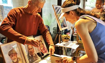 Đà Nẵng: Du khách hào hứng trải nghiệm Tết quê tại Chợ phiên bản địa