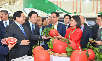 Thủ tướng trải nghiệm không gian văn hóa các tỉnh tại Hội chợ Mùa Xuân