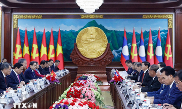 Tổng Bí thư Tô Lâm hội đàm với Tổng Bí thư, Chủ tịch nước Lào Thonglun Sisoulith