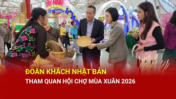 Đoàn khách Nhật Bản tham quan Hội chợ Mùa Xuân 2026