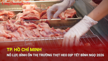 TP. Hồ Chí Minh: Nỗ lực bình ổn thị trường thịt heo dịp Tết