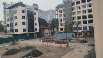 Tiến độ quảng trường - công viên phía Đông hồ Hoàn Kiếm 