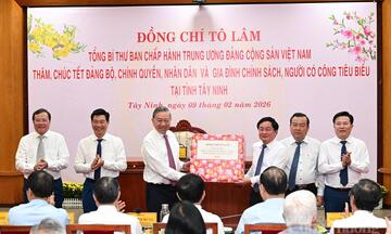 Chùm ảnh: Tổng Bí thư Tô Lâm thăm và chúc Tết tại Tây Ninh