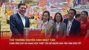 Thứ trưởng Nguyễn Sinh Nhật Tân: Cung ứng đầy đủ hàng hoá thiết yếu để người dân yên tâm đón Tết