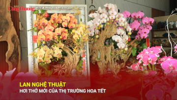 Lan nghệ thuật: Hơi thở mới của thị trường hoa Tết
