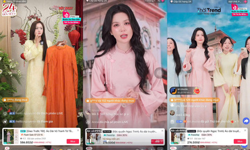 Hàng triệu đơn hàng áo dài được tiêu thụ qua TikTok Shop mùa Tết