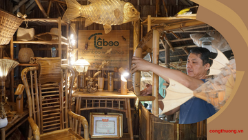 Nghệ nhân Hội An nâng tầm tre Việt