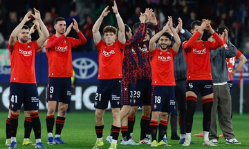 Real Madrid thất bại sát nút trước Osasuna tại vòng 25 La Liga