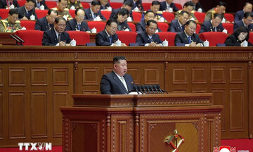 Ông Kim Jong Un tái đắc cử Tổng Bí thư Đảng Lao động Triều Tiên