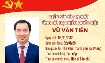 Ông Vũ Văn Tiến ứng cử đại biểu Quốc hội tại đơn vị bầu cử số 6, Tp. Hải Phòng