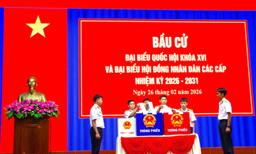 Bầu cử sớm tại các Nhà giàn DK1 và tàu trực trên biển